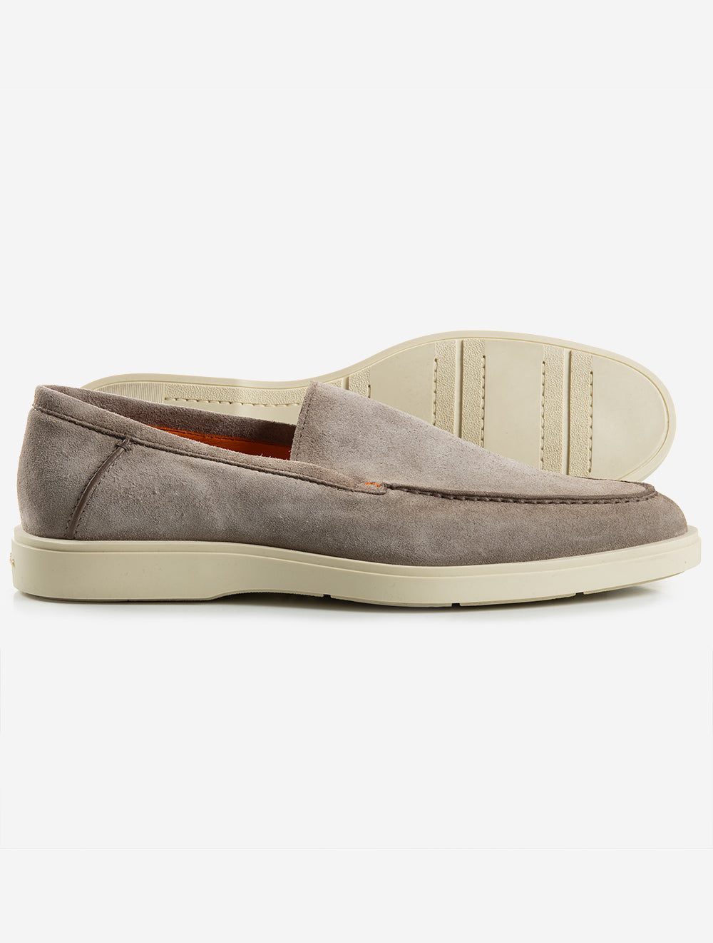 Slip On Suede Shoe Taupe