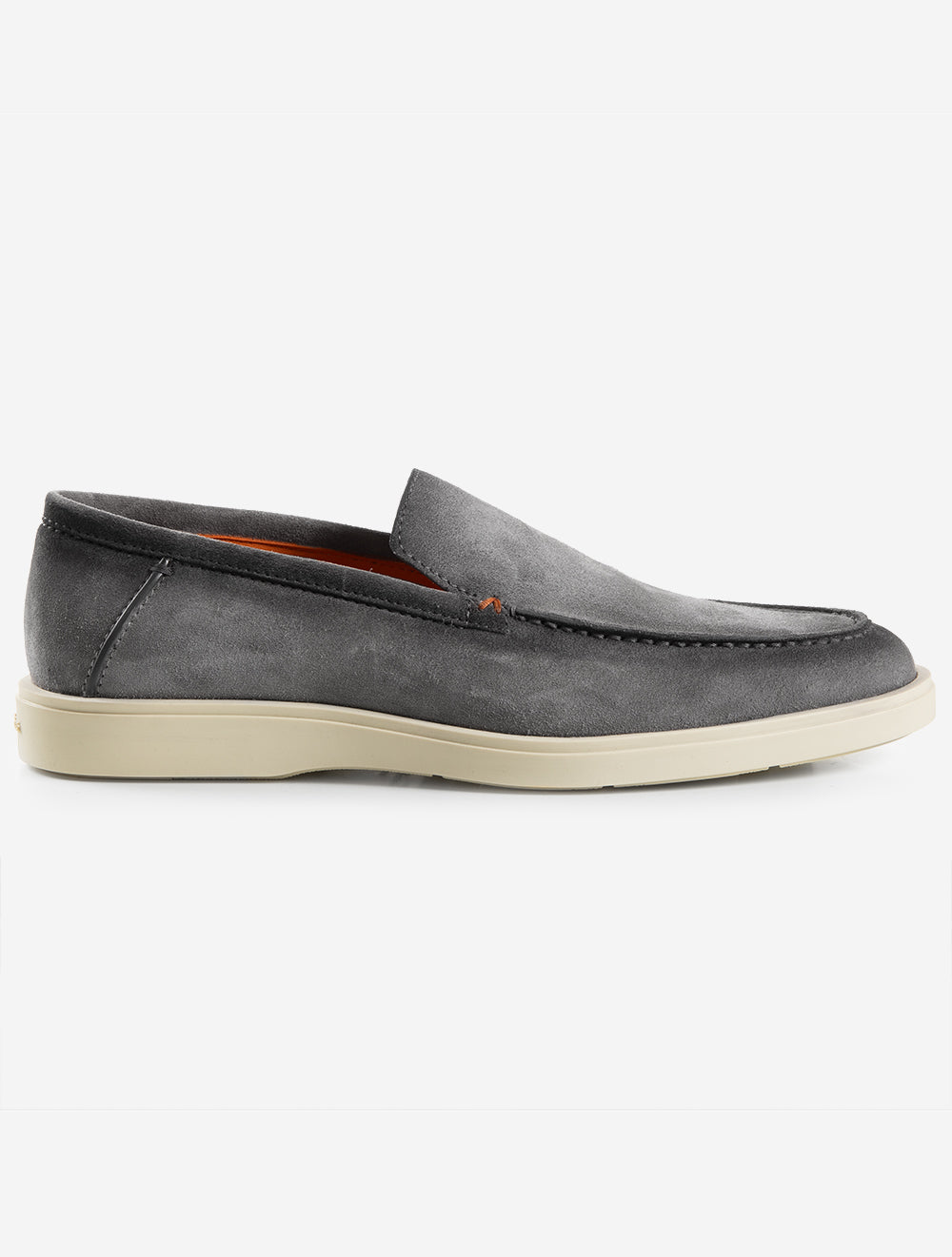 SANTONI - Chaussures à enfiler en daim - Gris