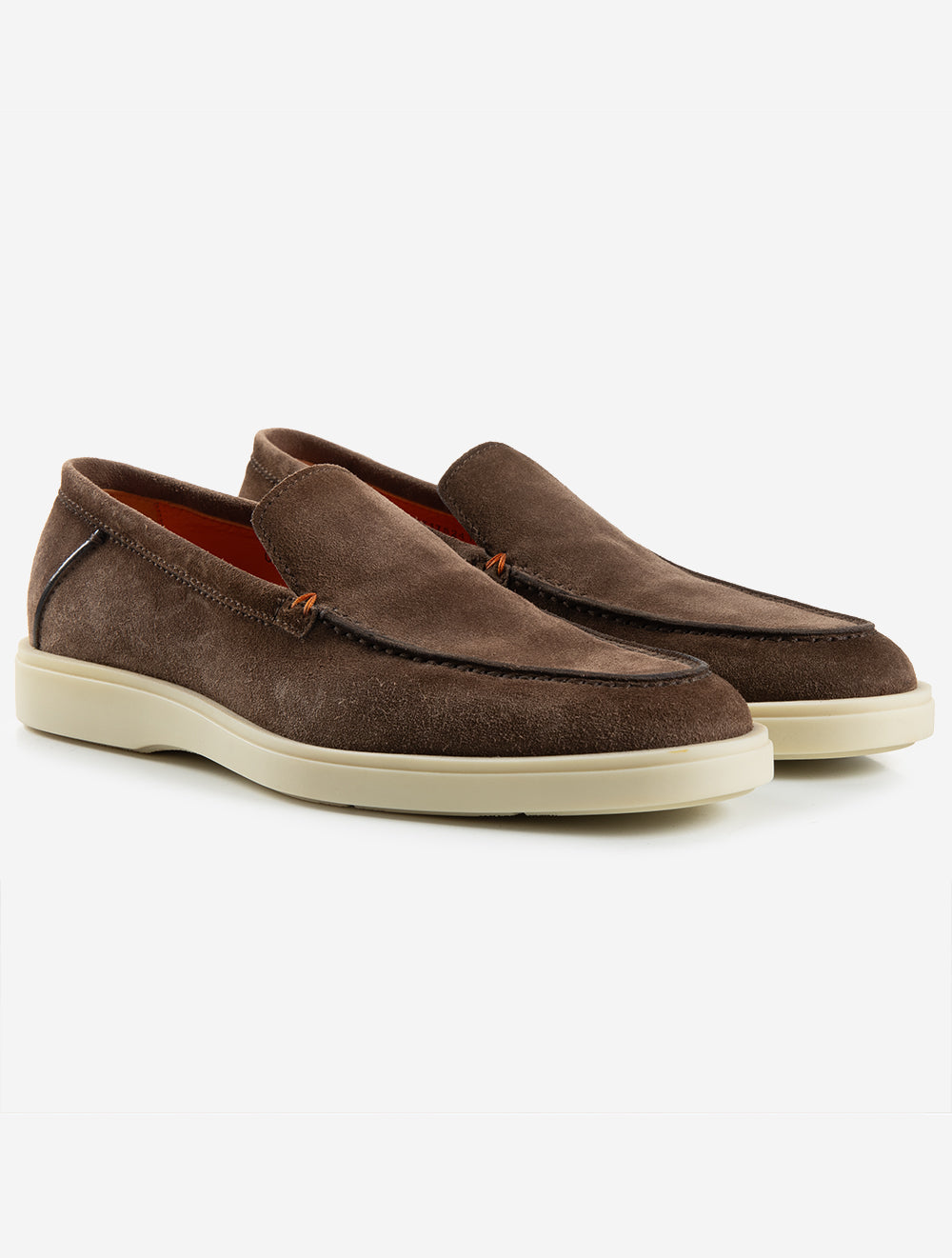 Slip On Suede Shoe Brown