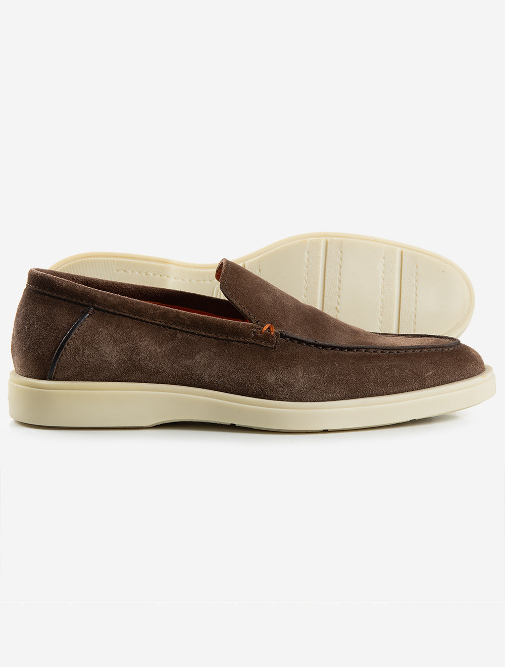 Slip On Suede Shoe Brown