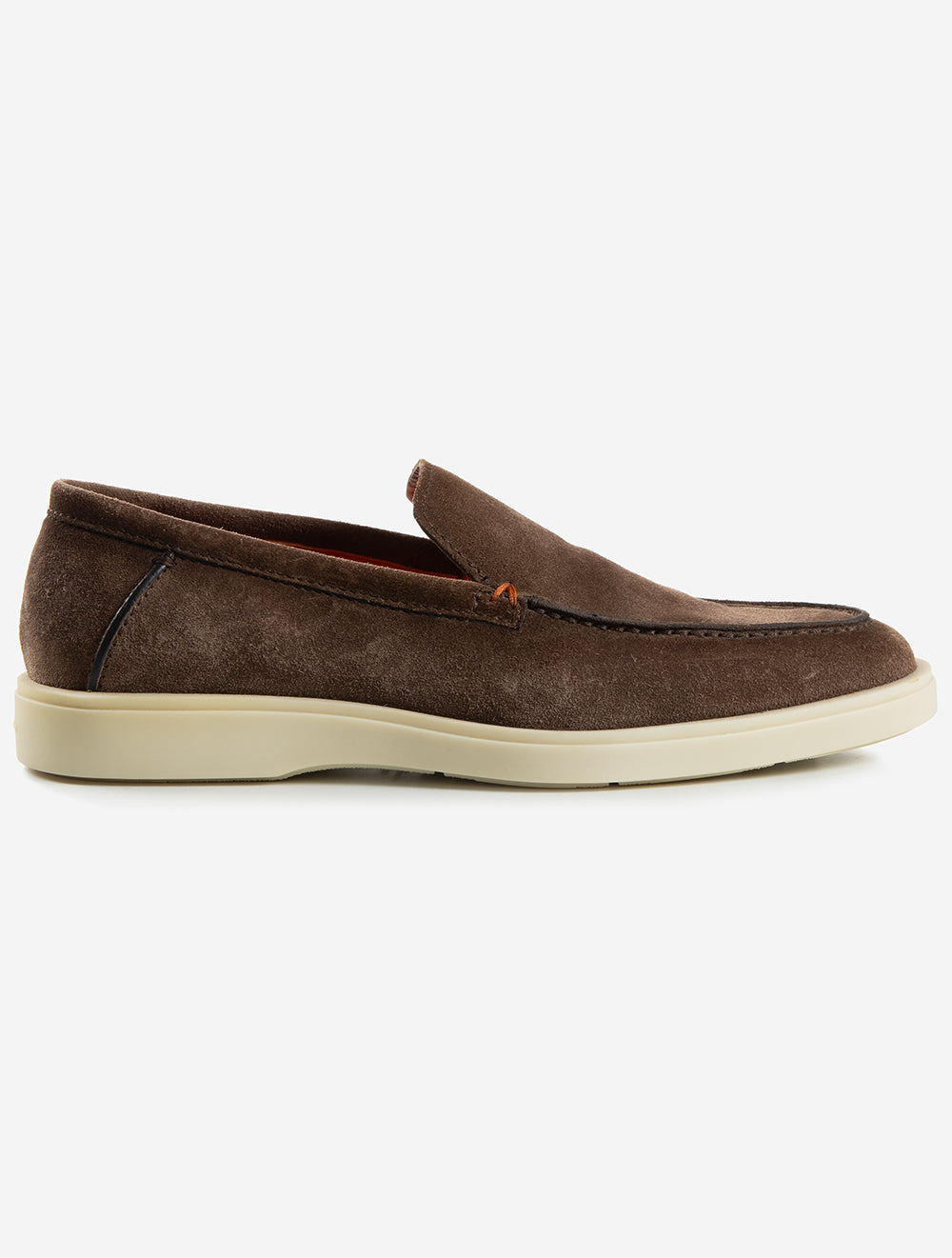 Slip On Suede Shoe Brown