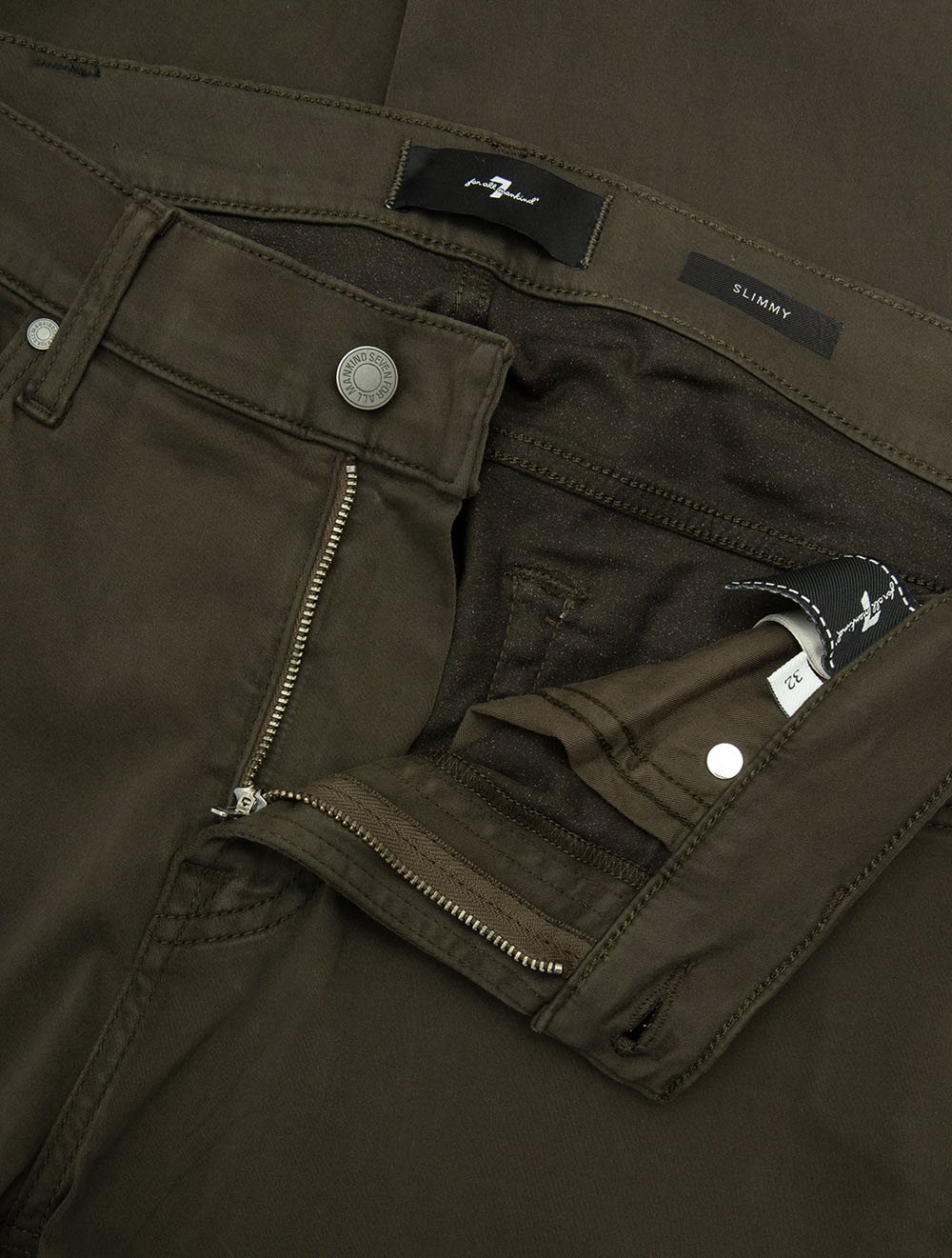 Jean slim Luxe Performance Plus olive foncé