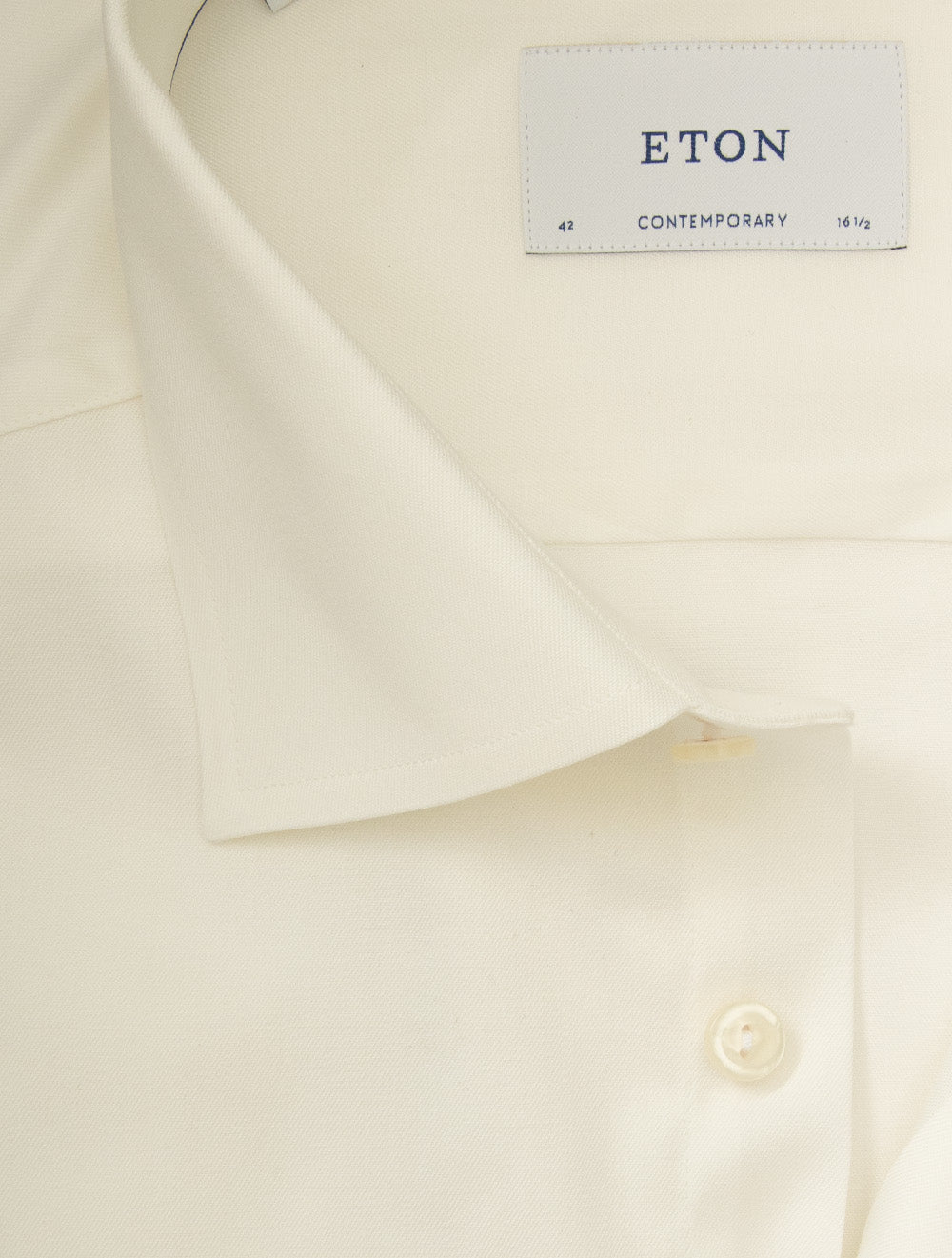 ETON Contemp. Business Shirt Plain-Off White