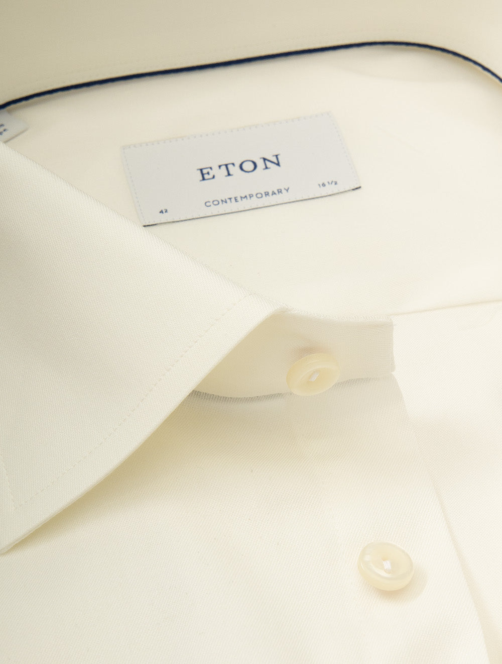 ETON Contemp. Business Shirt Plain-Off White