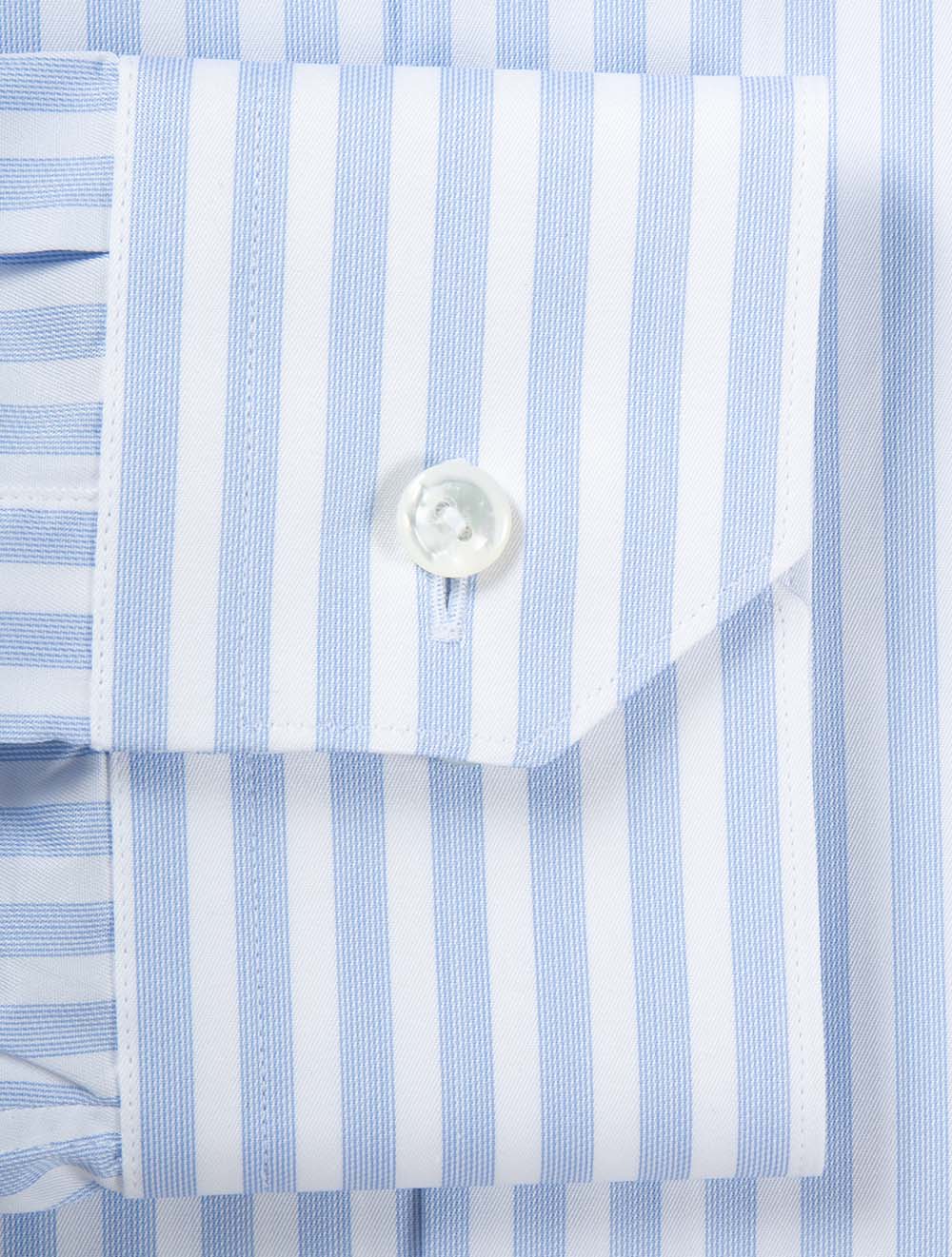 ETON Slim Fit Bengal Striped Elevated Shirt-Blue