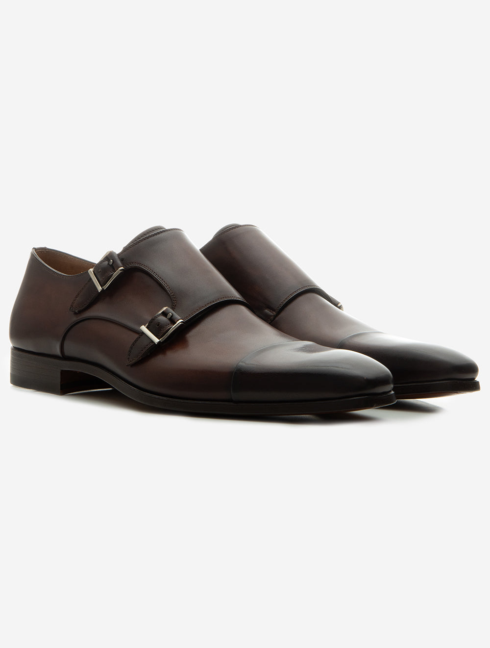 Magnanni Double Monk Shoe Midbrown