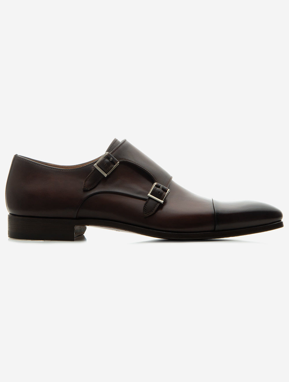 Magnanni Double Monk Shoe Midbrown