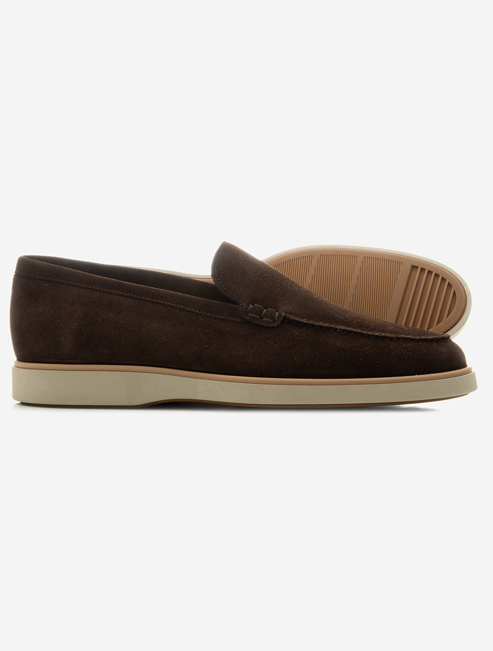 MAGNANNI AW Suede Loafer-Cacao