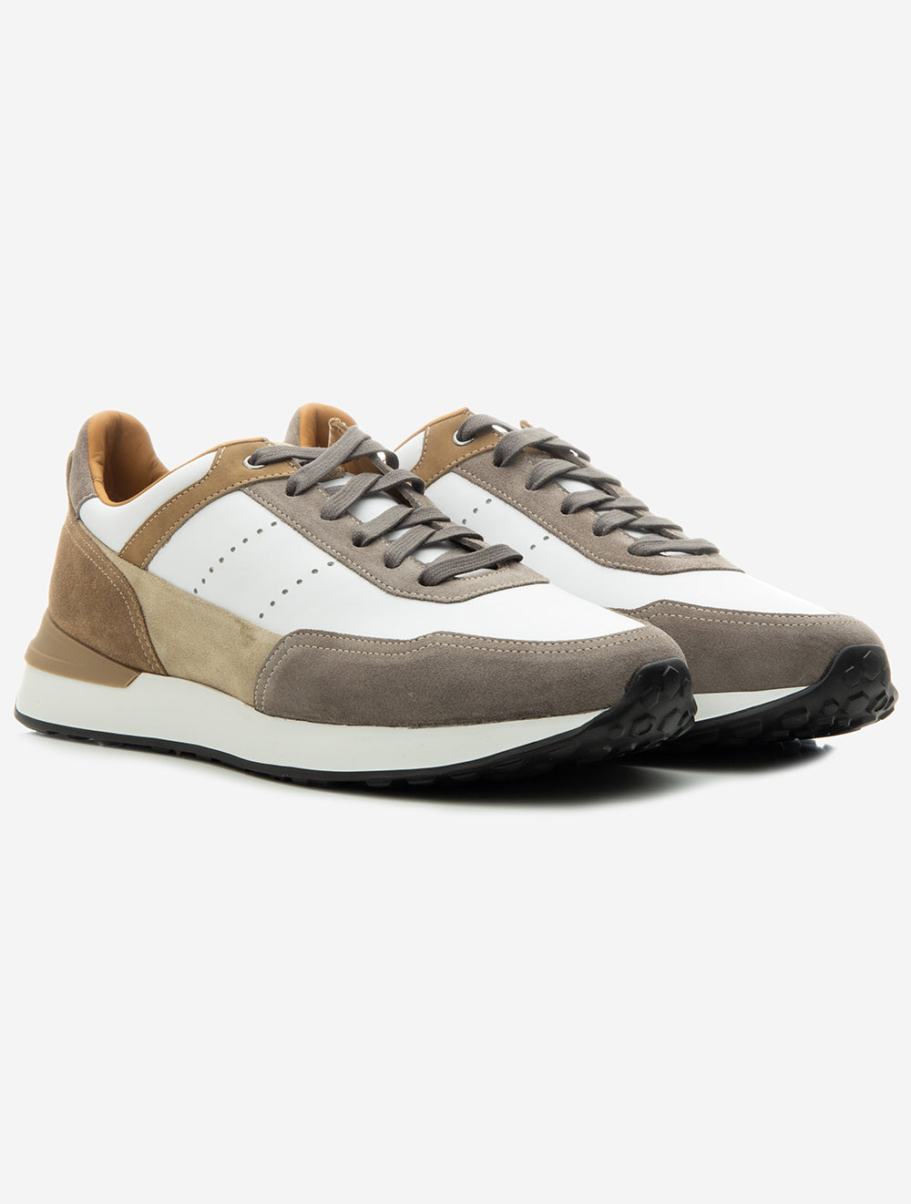 Chaussures Magnanni Bravo Grafton blanches et beiges