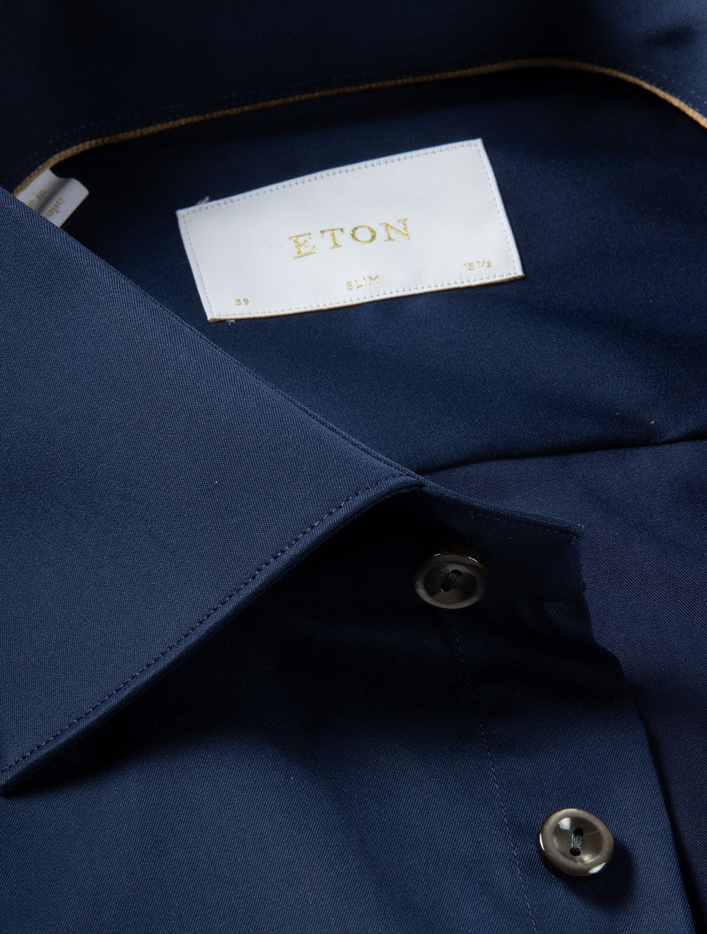 Slim Fit Elevated Twill Shirt Navy