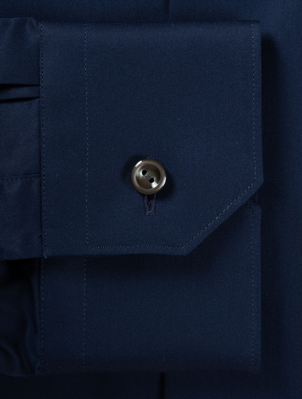 Chemise en sergé surélevée ETON Contemp. - Bleu marine