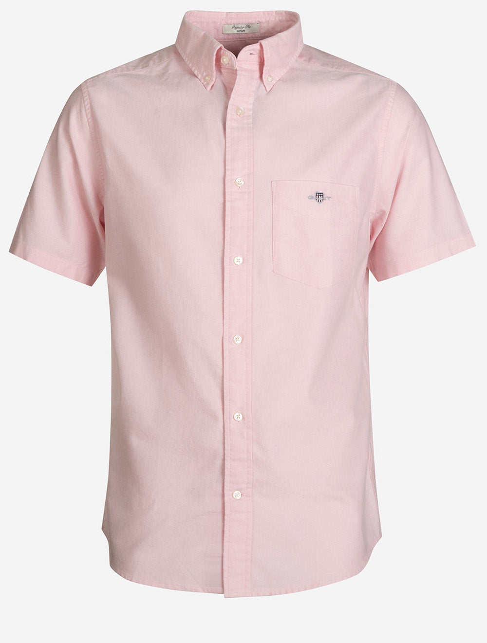 Regular Classic Oxford Short Sleeve Shirt Washed Pink