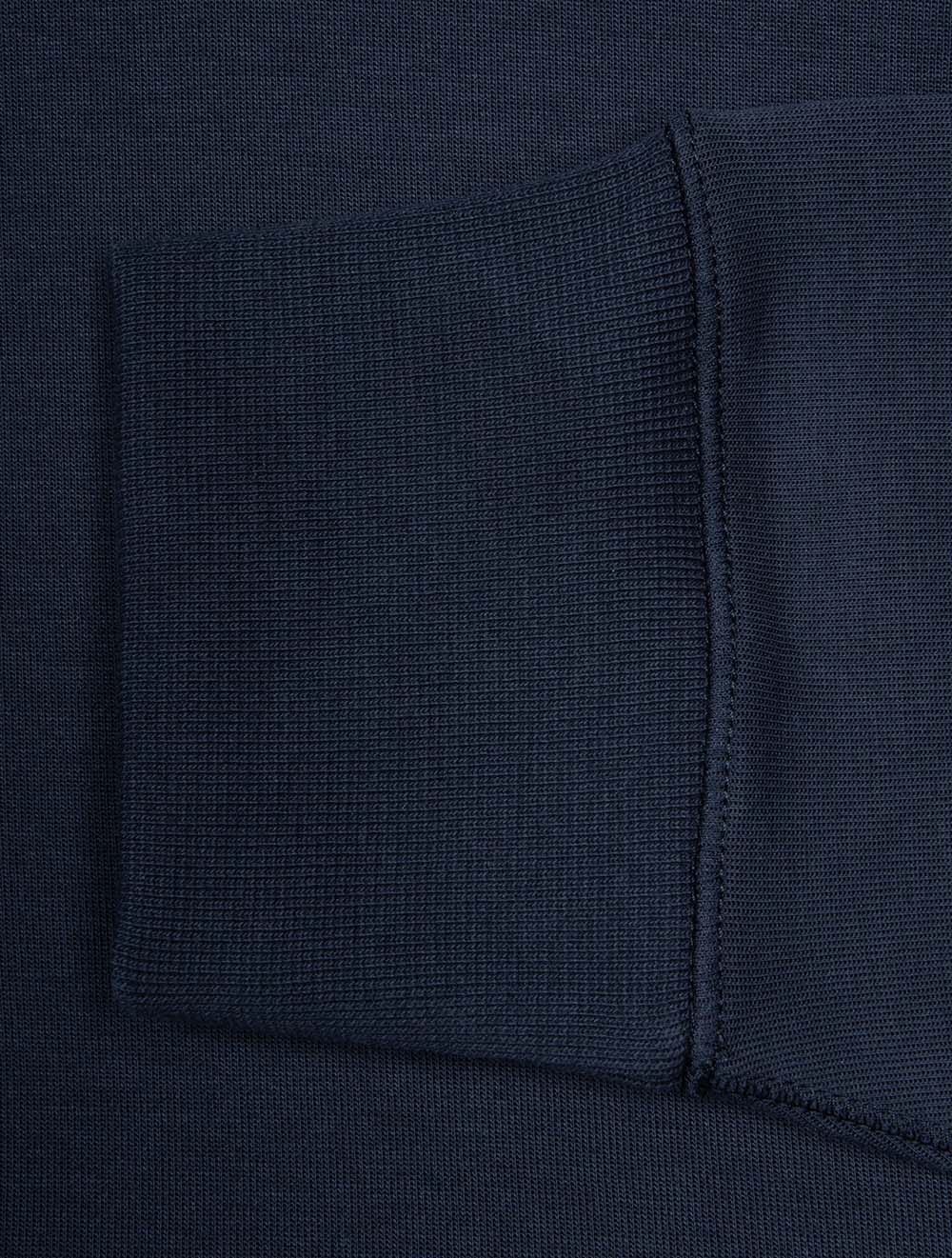 Double-Knit Quarter-Zip Pullover Navy