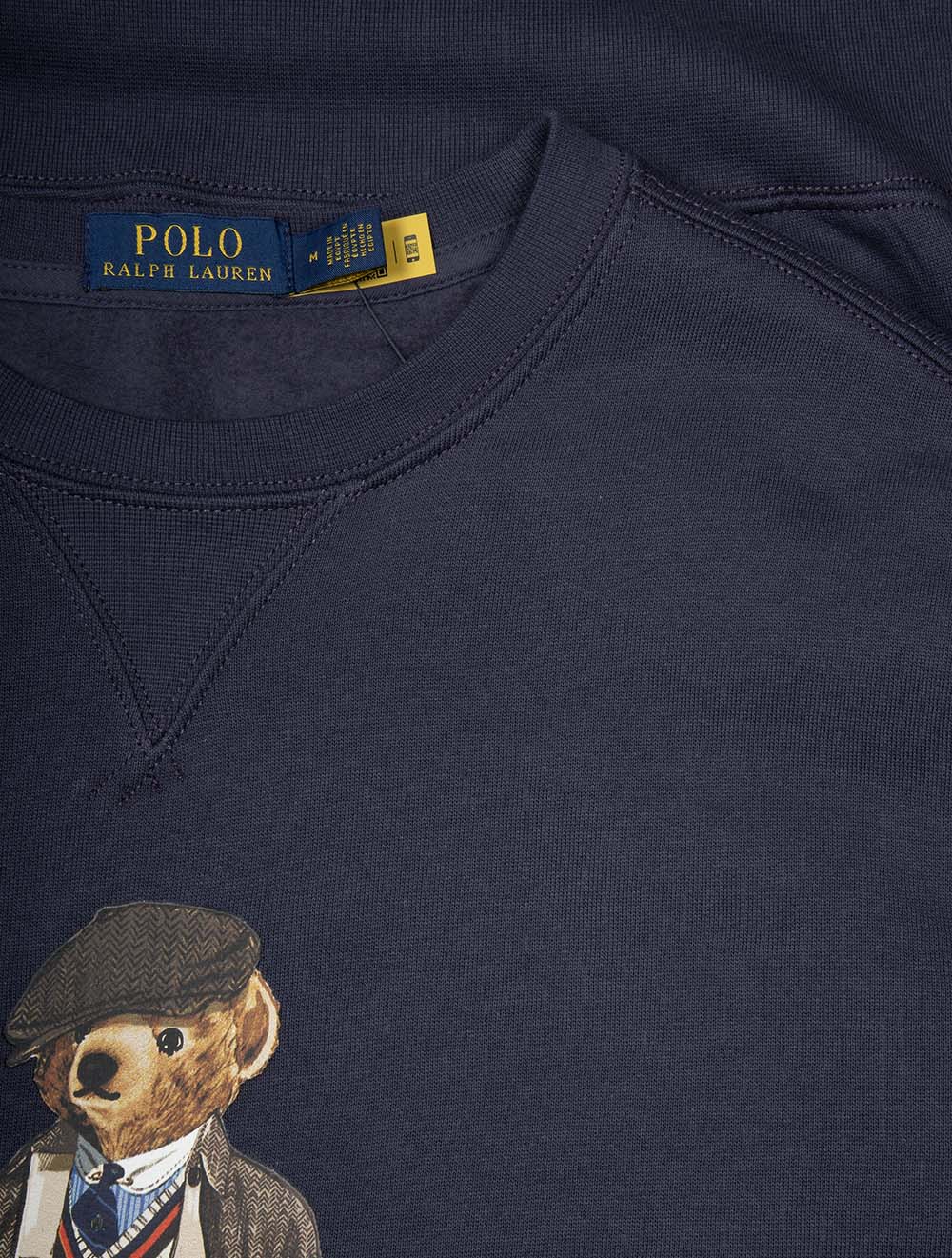 Polo Bear Fleece Pullover Blue