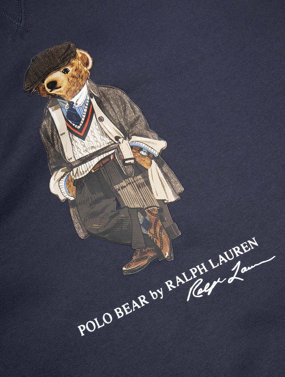Polo Bear Fleece Pullover Blue