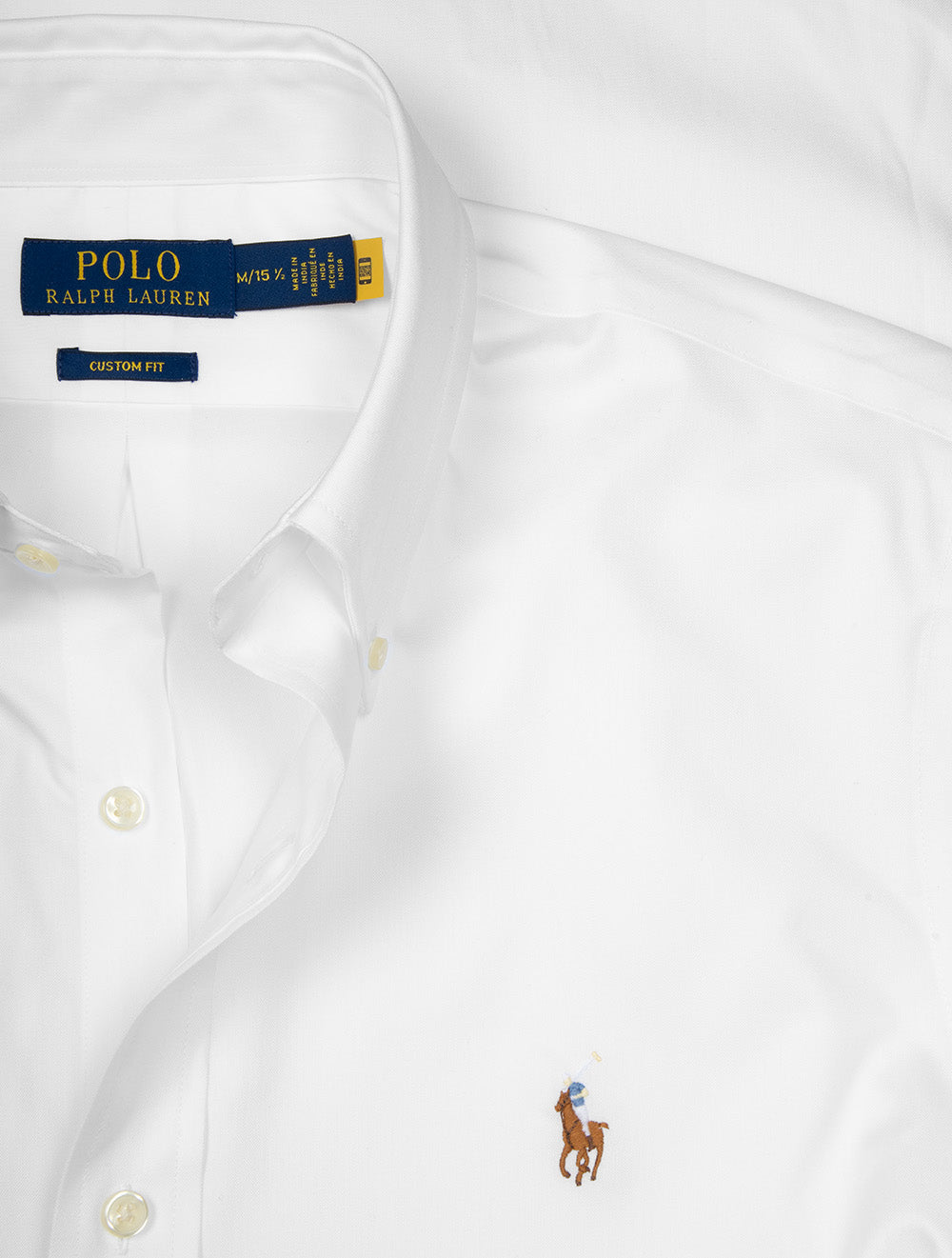 Custom Fit Oxford Shirt Pure White