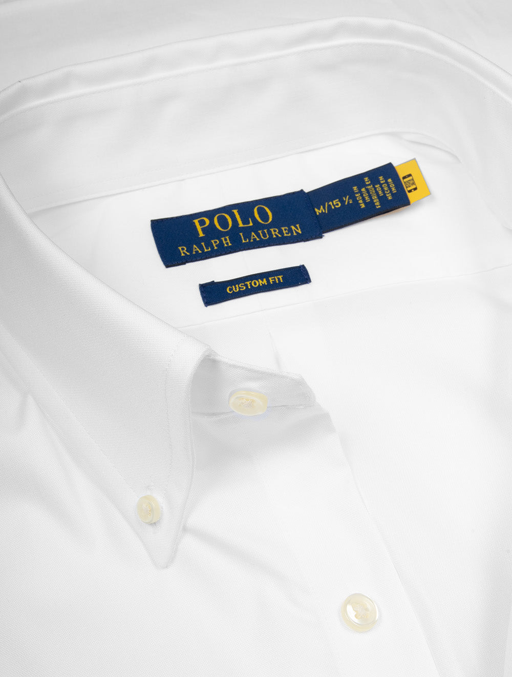 Custom Fit Oxford Shirt Pure White