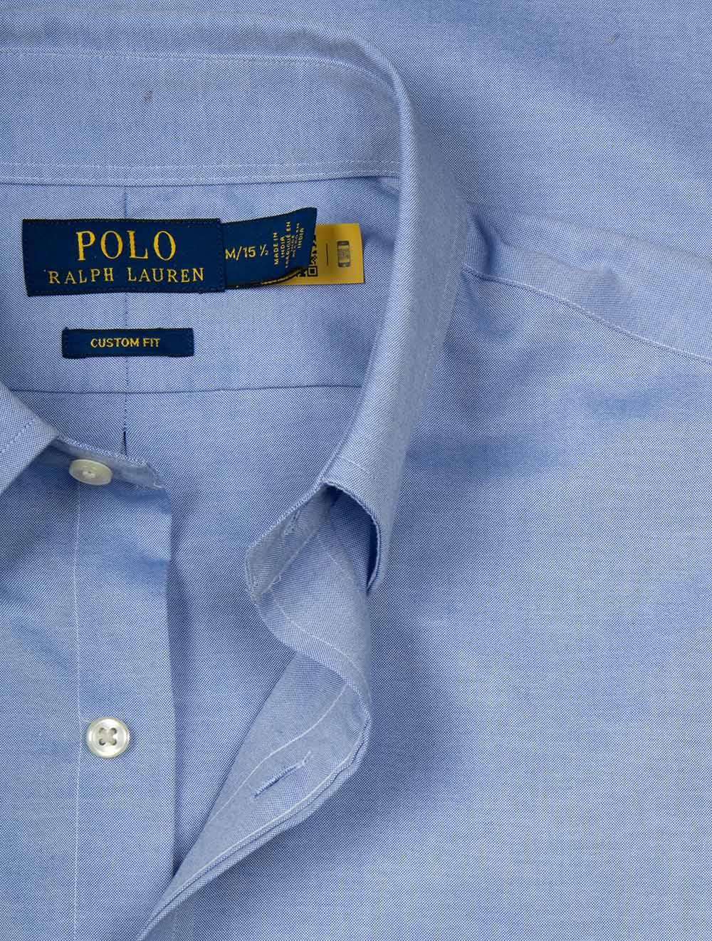 Custom Fit Oxford Shirt Blue