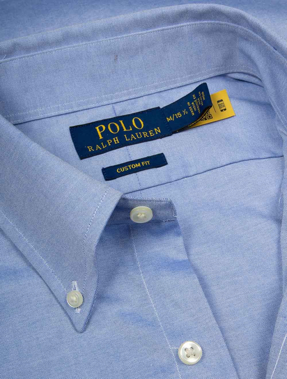 Custom Fit Oxford Shirt Blue