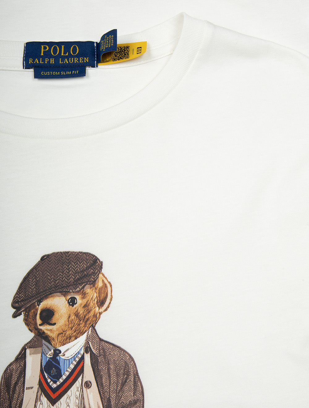 Ralph Lauren Polo Bear Jersey T-Shirt Pure White Men's Designer