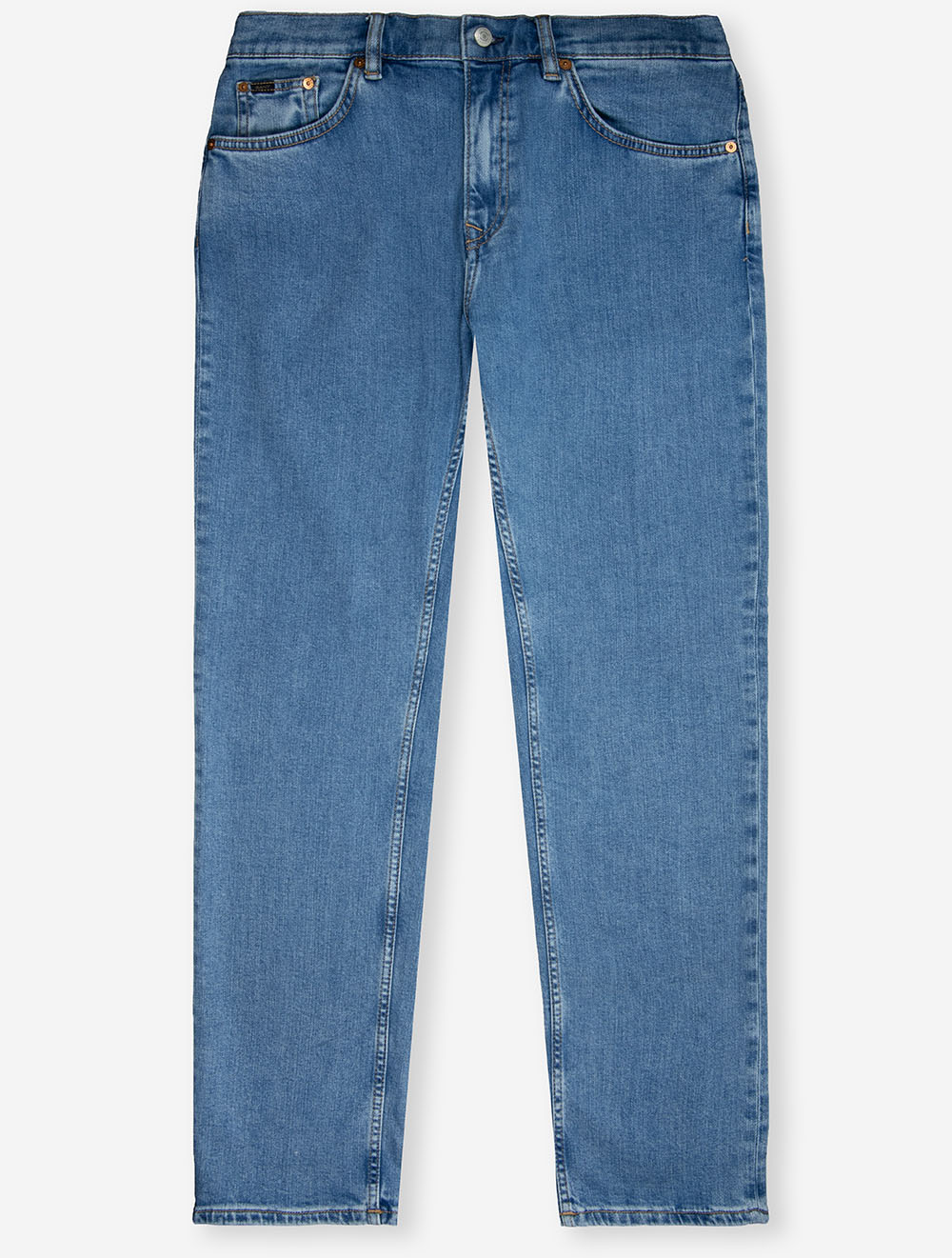 Regular Clean Wash Jeans Semi Light Blue
