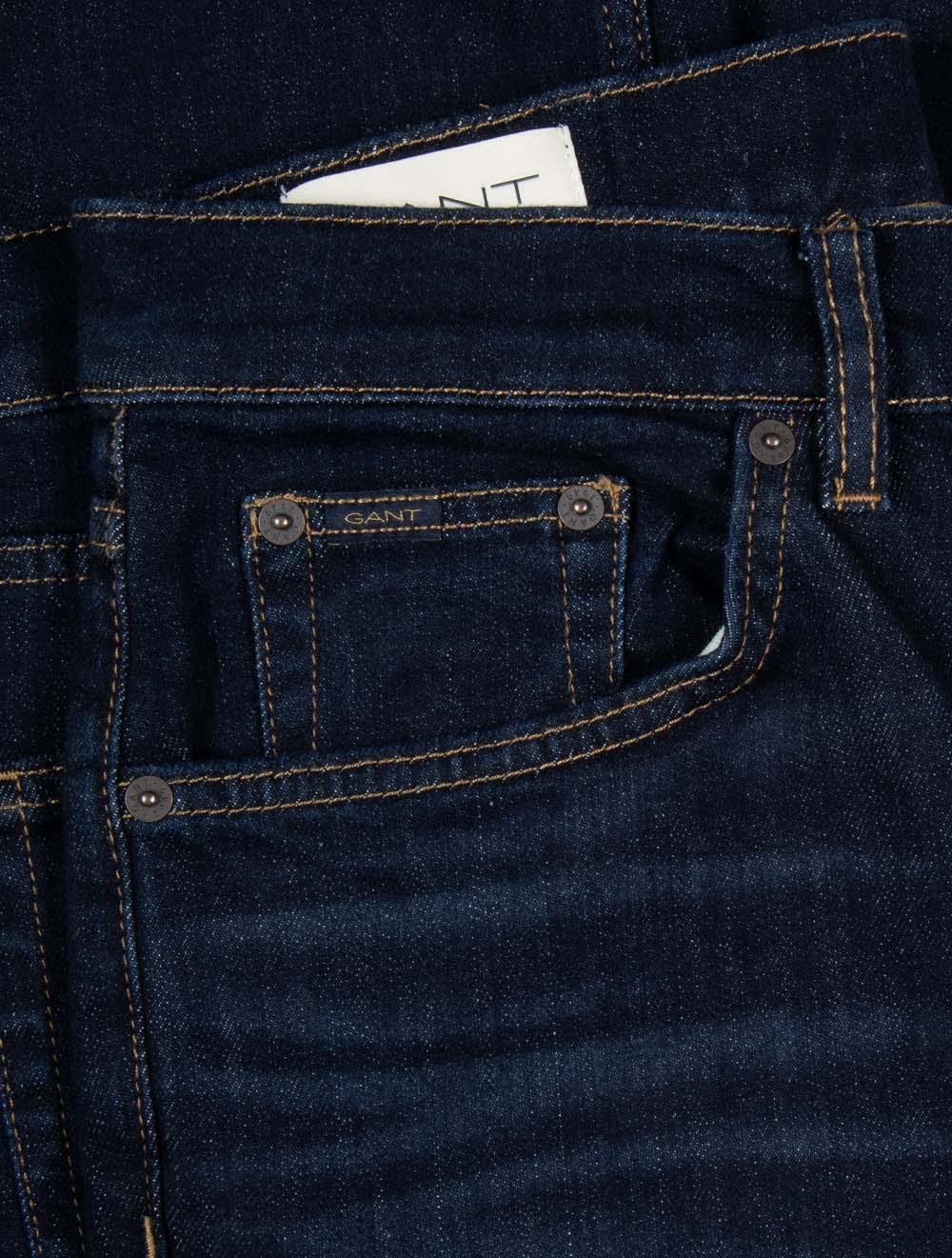 Regular Fit Jeans Dark Blue Broken In
