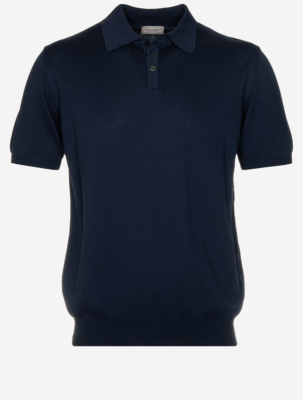 Polo Louis Copeland à manches courtes bleu marine