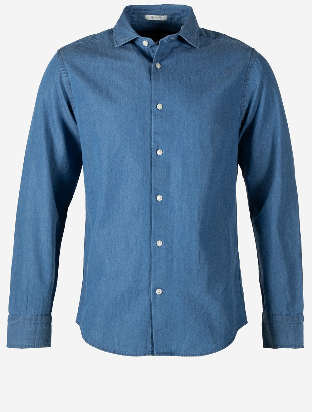 Regular Indigo Twill Shirt Semi Light Blue