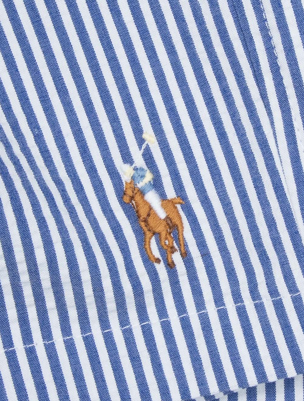 Striped Seersucker Swim Shorts Blue