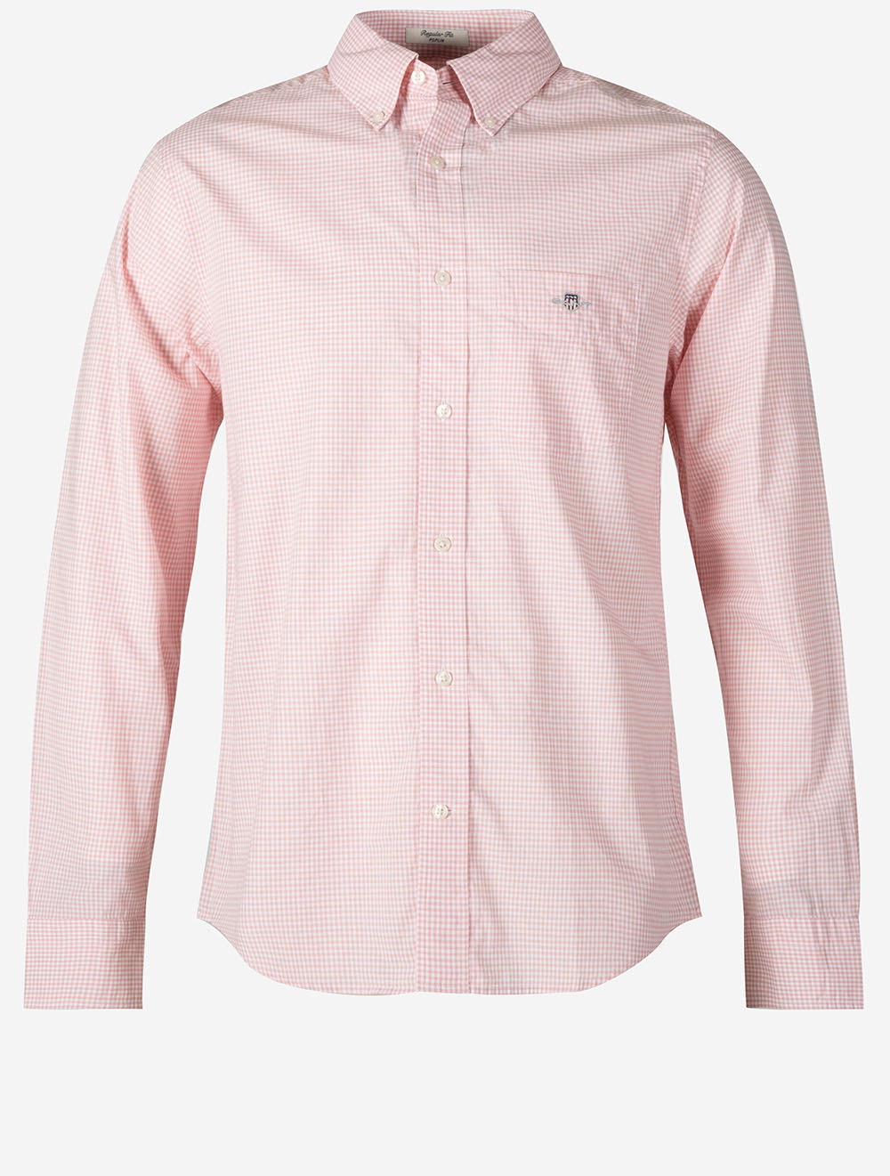 Classic Poplin Gingham Shirt Washed Pink