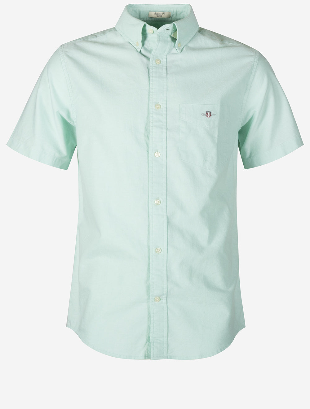 Classic Oxford Short Sleeve Shirt Washed Turquoise