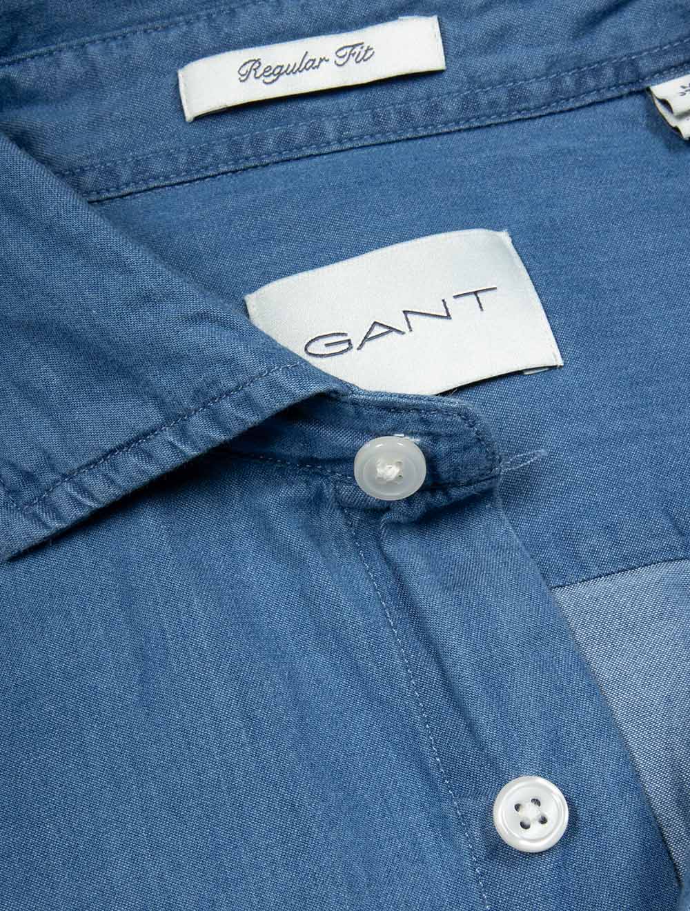 Regular Indigo Twill Shirt Semi Light Blue