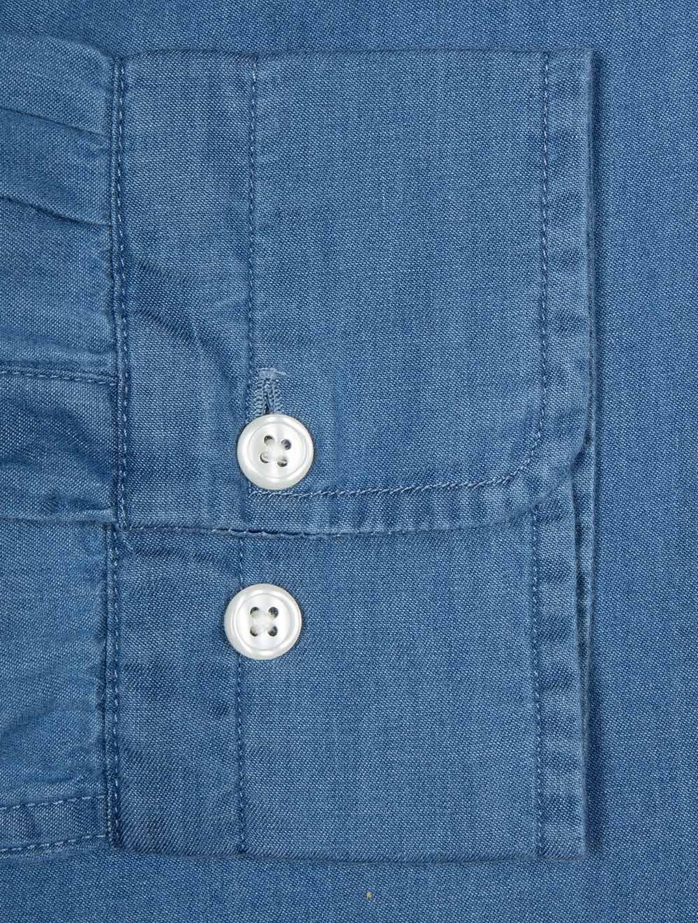 Regular Indigo Twill Shirt Semi Light Blue
