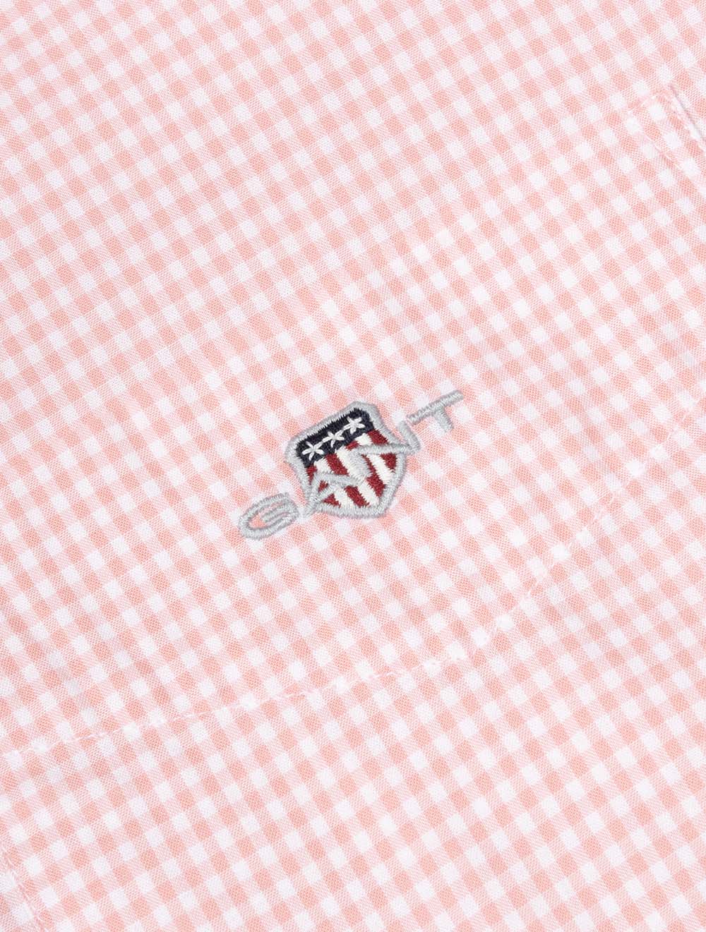 Classic Poplin Gingham Shirt Washed Pink