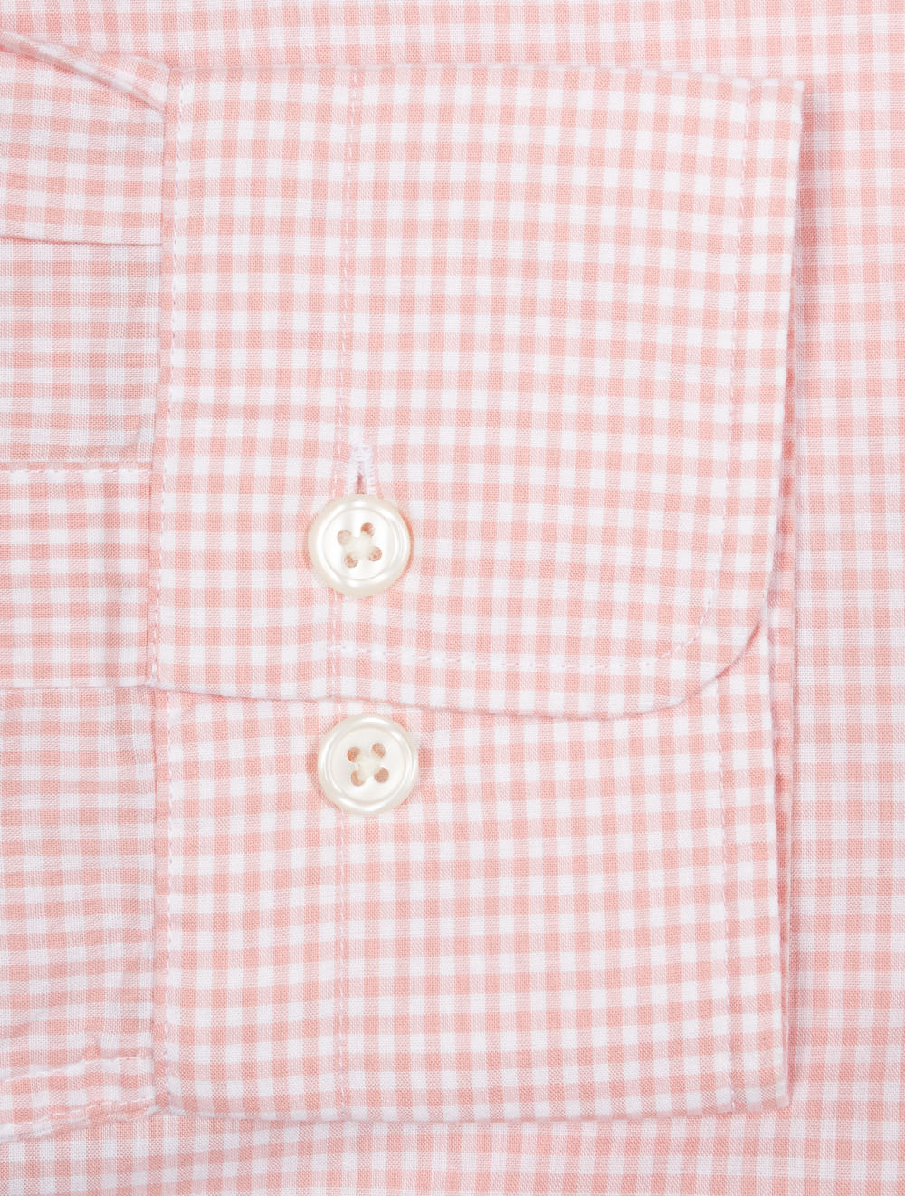 Classic Poplin Gingham Shirt Washed Pink