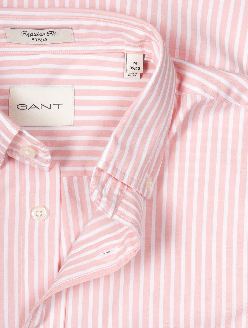 Regular Classic Poplin Stripe Shirt Washed Pink
