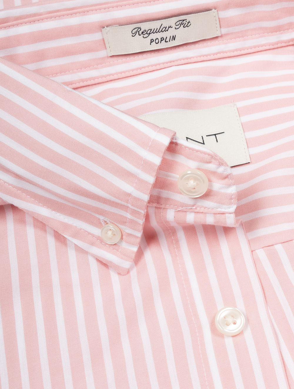 Regular Classic Poplin Stripe Shirt Washed Pink