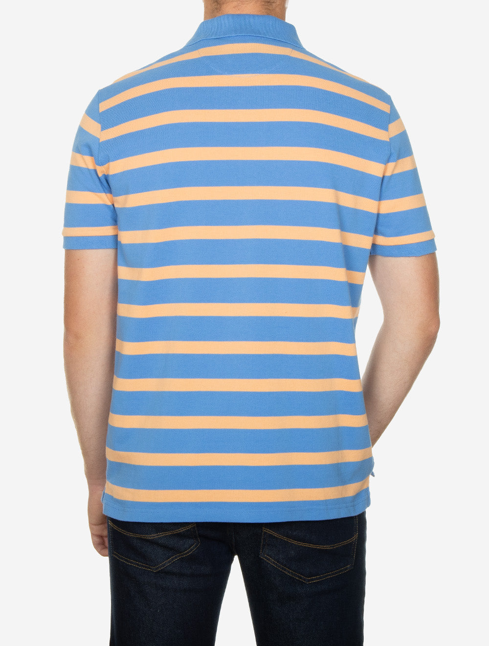 Striped Polo Shirt Perfect Blue