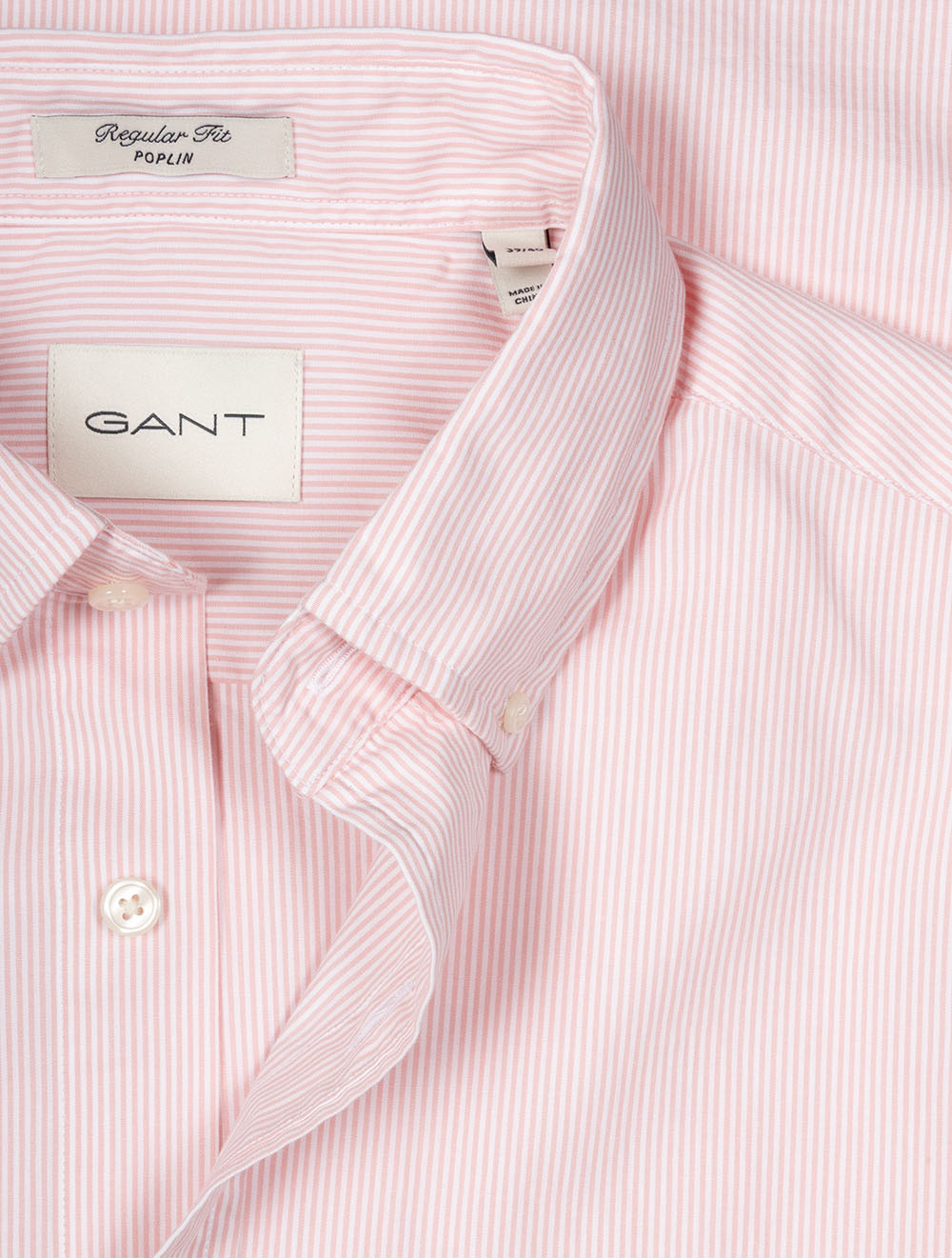 Regular Classic Poplin Banker Shirt Washed Pink