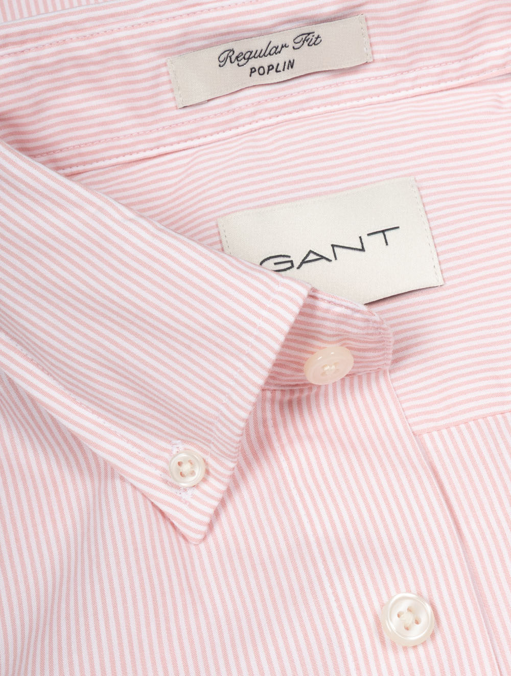 Regular Classic Poplin Banker Shirt Washed Pink
