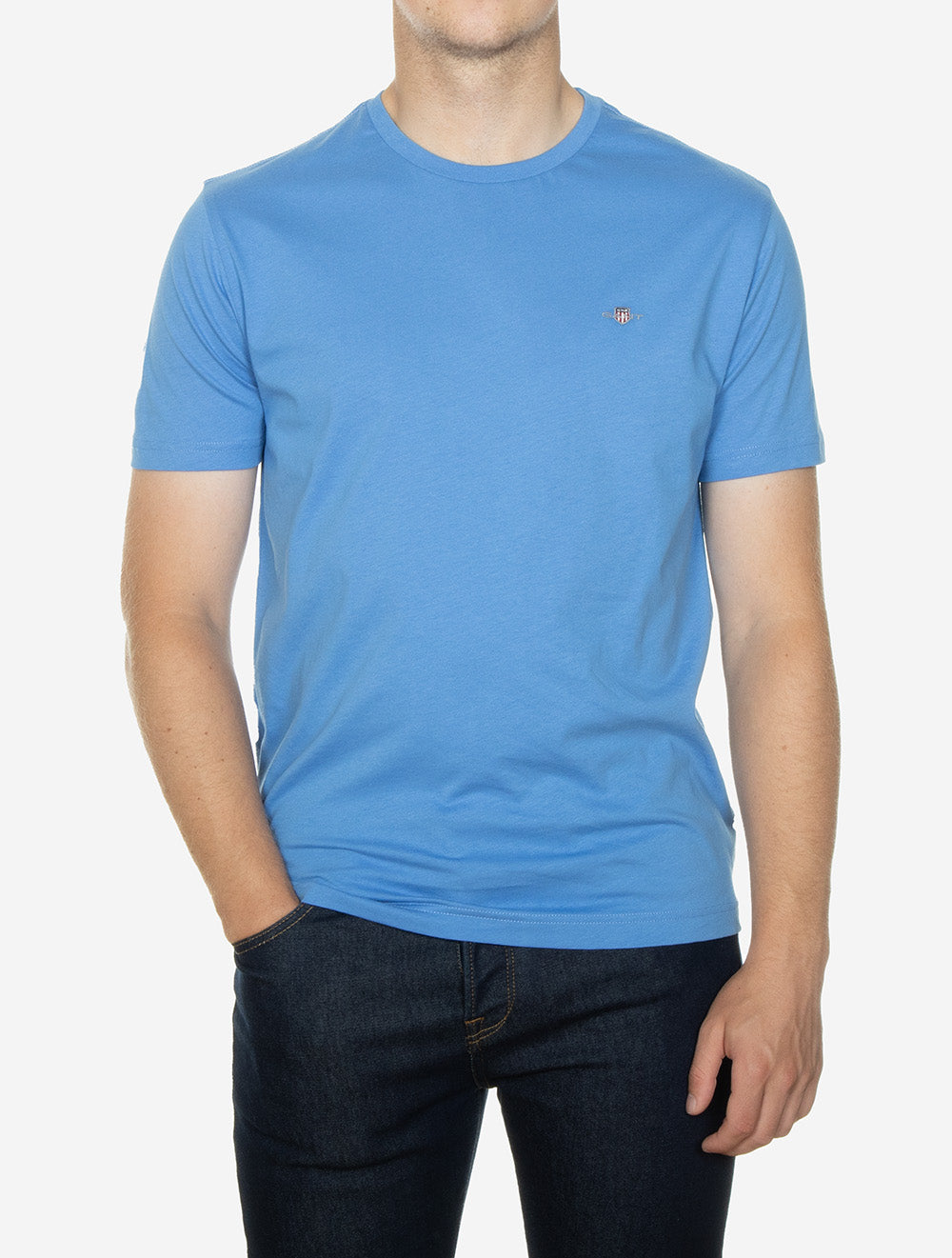 Regular Fit Shield Short Sleeve T-Shirt Perfect Blue