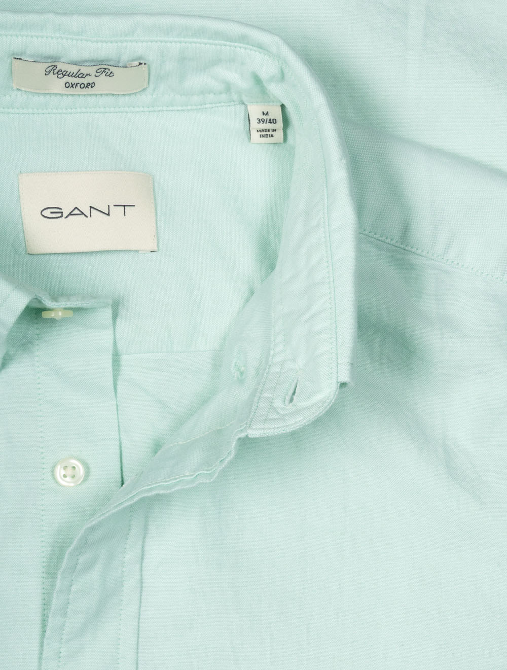 Classic Oxford Short Sleeve Shirt Washed Turquoise