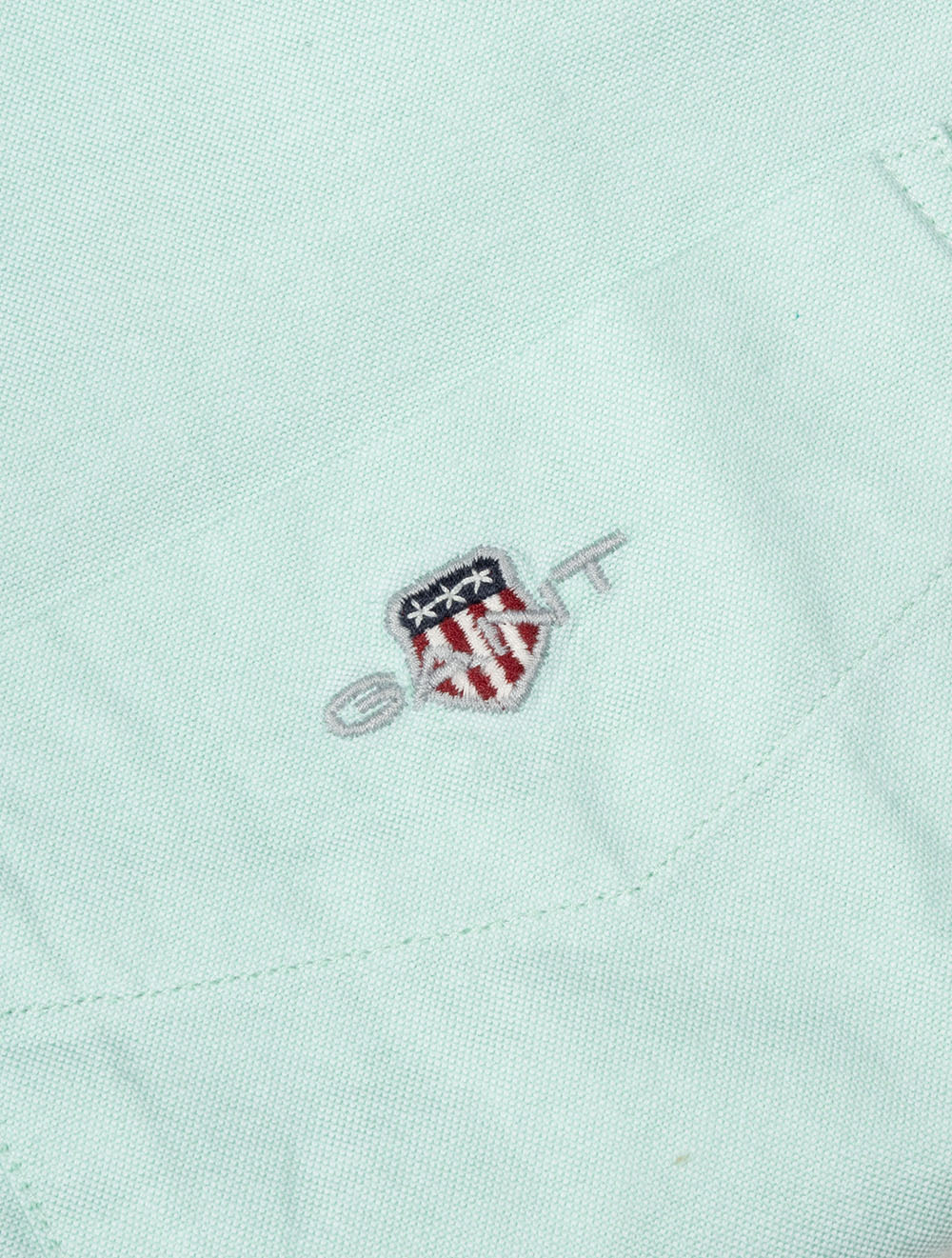 Classic Oxford Short Sleeve Shirt Washed Turquoise