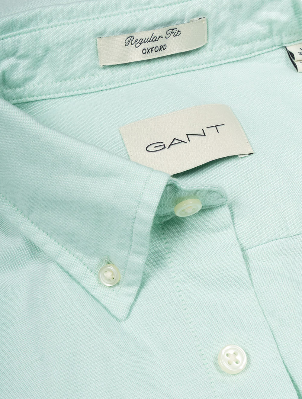 Classic Oxford Short Sleeve Shirt Washed Turquoise