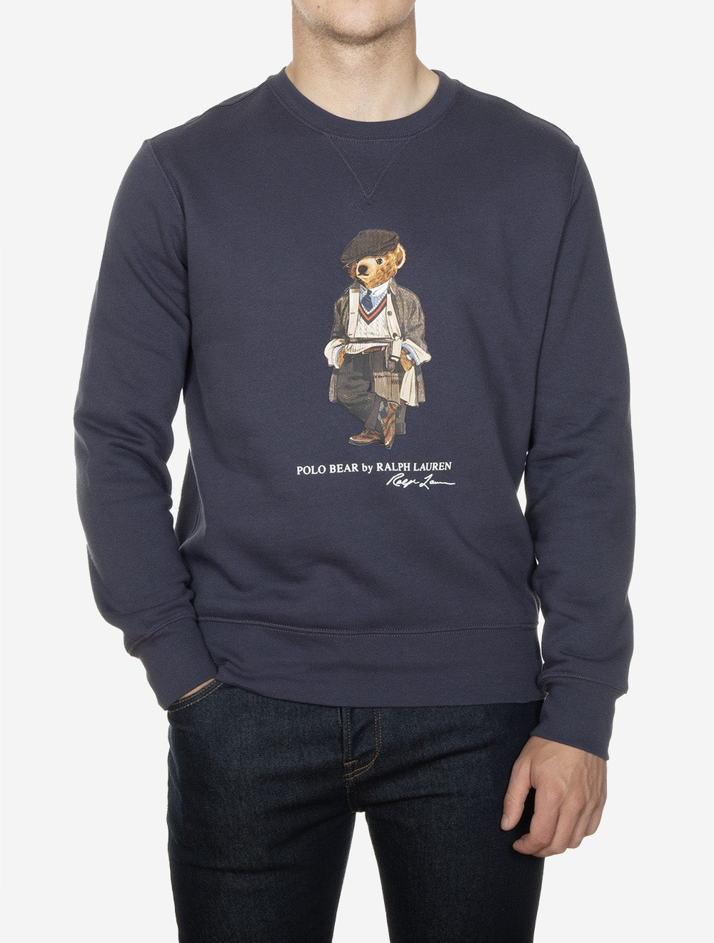 Polo Bear Fleece Pullover Blue