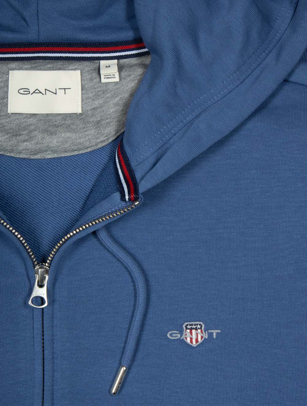 Regular Shield Full Zip Hoodie Vintage Blue