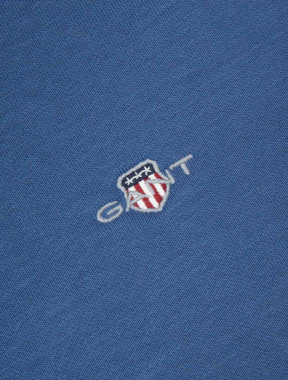 Regular Shield Full Zip Hoodie Vintage Blue