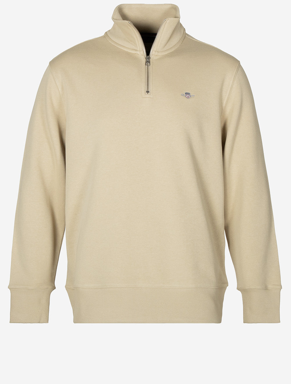 Regular Shield Half Zip Sweat Oat Beige