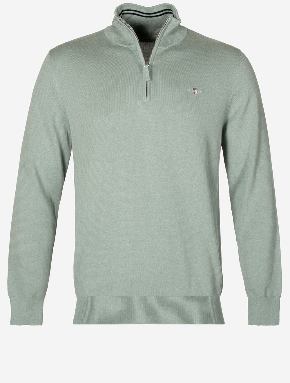 Classic Cotton Half Zip Ceramic Grey