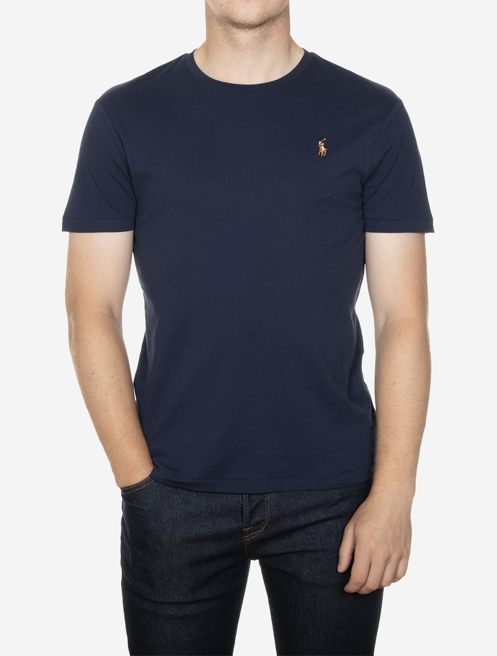 Soft Cotton Slim Fit T-Shirt Cruise Navy